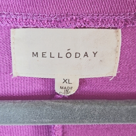 Melloday Pink Sleeveless Elastic Waist Midi Dress Size XL - Picture 3 of 9